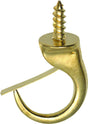OOK 50361 Mug Hook With Snap Lip, 1-1/4 in L, Brass