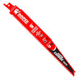 Diablo Steel Demon AMPED Series DS0909CGPA3 Reciprocating Saw Blade, 1 in W, 9 in L, 6/9 TPI, Carbide