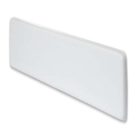 Arstar Cultured Marble Side Splash 22 in. W X 1 in. D White