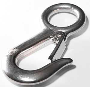 Baron 2311S-1-1/8 Spring Snap, 3/4 in Snap Opening, 4-5/8 in L Dimensions, 400 lb Working Load, Stainless Steel