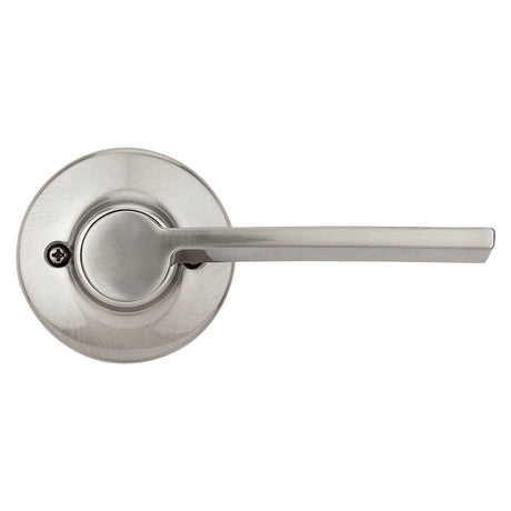 Kwikset 200LRL 15 CP V1 Passage Lever, Satin Nickel, Zinc, Residential, Reversible Hand, 3 Grade