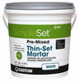 Custom STTSW1-2 Pre-Mixed Thin-Set Mortar, White, Paste, 1 gal Pail, Pack of 2