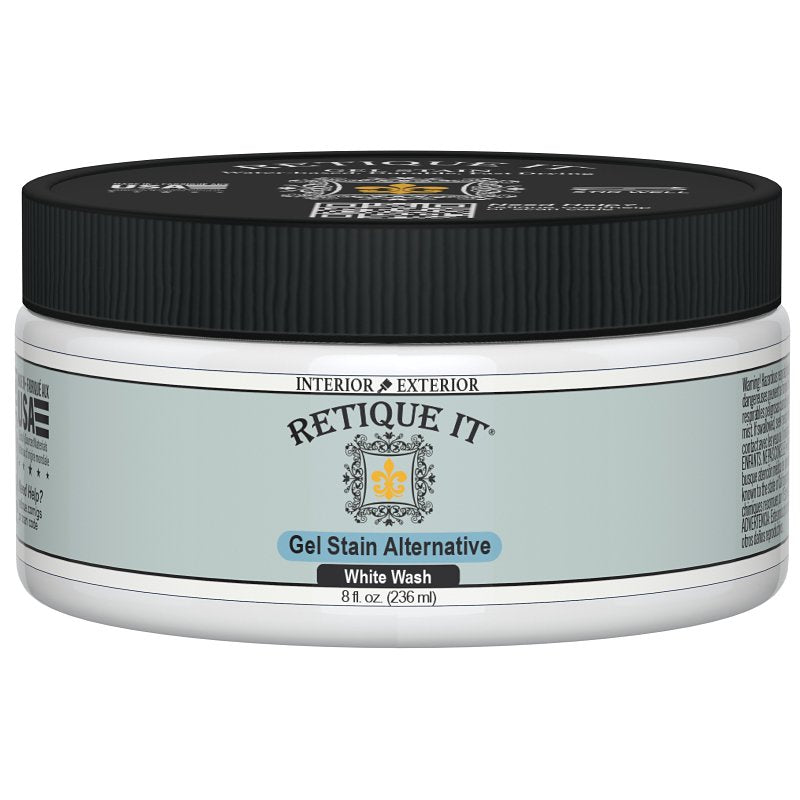 Retique It RQ-GS08-WWSH-R8 Stain Alternative, White Wash, Gel, 8 oz