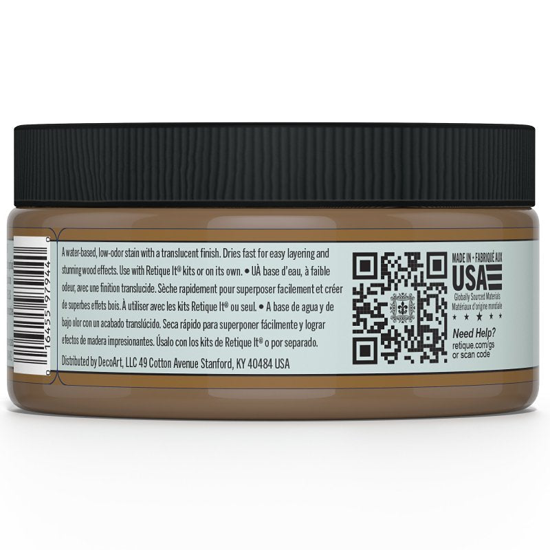 Retique It RQ-GS08-DOAK-R8 Stain Alternative, Dark Oak, Gel, 8 oz