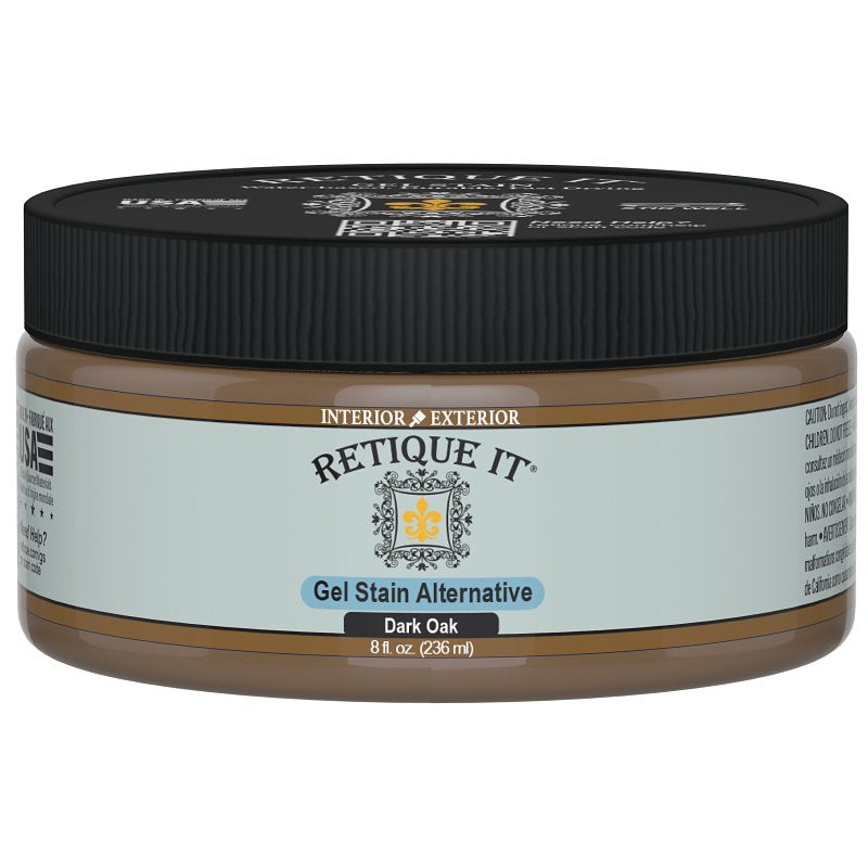 Retique It RQ-GS08-DOAK-R8 Stain Alternative, Dark Oak, Gel, 8 oz
