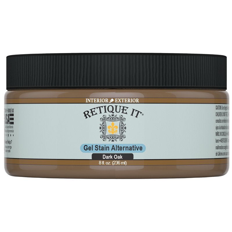 Retique It RQ-GS08-DOAK-R8 Stain Alternative, Dark Oak, Gel, 8 oz