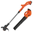Black+Decker 20V MAX POWERCONNECT BCK279D2 Cordless Axial Leaf Blower and String Trimmer Combo Kit, Battery Included