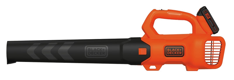 Black+Decker BCBL700D1 Axial Leaf Blower, 2 Ah, 20 V, 2 -Speed, 310 cfm Air, Black