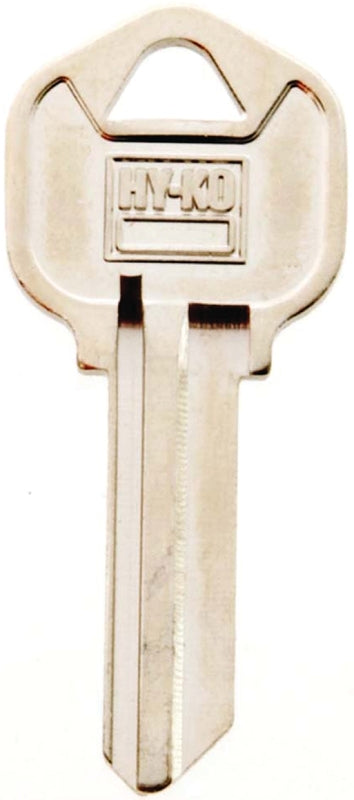 Hy-Ko 11010KW1 Key Blank, Brass, Nickel, For: Kwikset Cabinet, KW1 Key Number, House Locks and Padlocks, Pack of 10