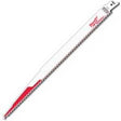 Milwaukee 48-01-7037 Reciprocating Saw Blade, Applicable Materials: Plastic, Wood, 3/4 in W, 12 in L, 5 TPI
