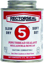 Rectorseal 25551 Thread Sealant, 0.5 pt Can, Paste, Yellow