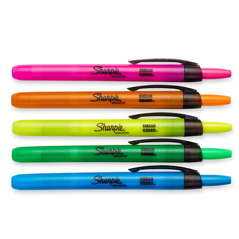 Sharpie Assorted Retractable Pen 5 pk