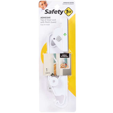 Safety 1st White Plastic Adhesive Top Door Lock 1 pk