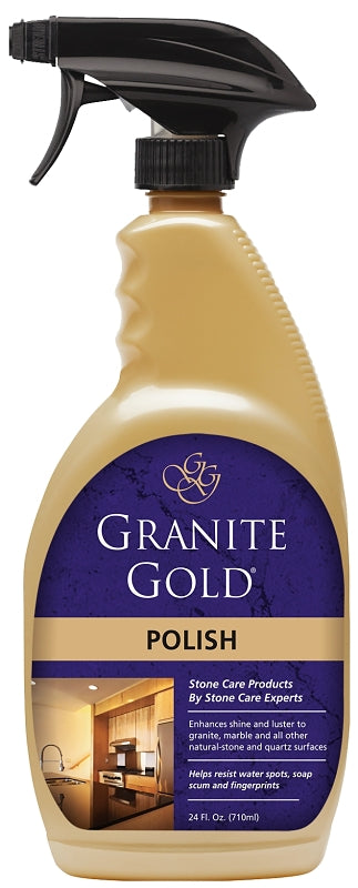 Granite Gold GG0033 Granite Polish, 24 oz, Liquid, Fresh Lemon, Milky White, Pack of 6