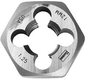 Irwin 9741 Metric Die, M11-1.5 Thread, Fine Thread, Right Hand Thread, HCS