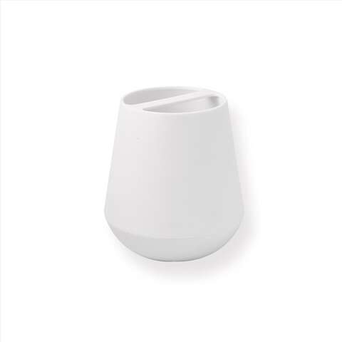 Sttelli Belize White Plastic Toothbrush Holder