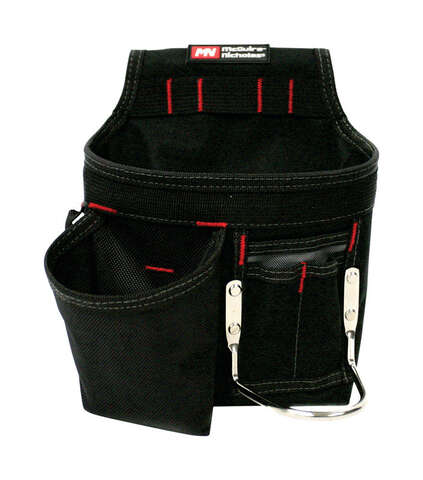 McGuire-Nicholas Polyester Tool Pouch 6 pocket Black 1 pc