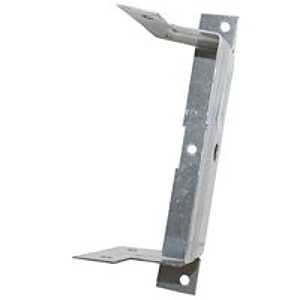 MiTek ERB24-TZ Fence Bracket, 3/4 in L, 1-1/2 in W, 18 ga Thick Material, Steel, Zinc, Pack of 50