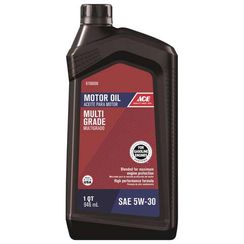 Ace 5W-30 4-Cycle Multi Grade Motor Oil 1 qt 1 pk, Pack of 6