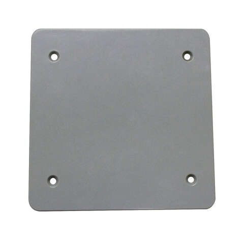 Sigma Engineered Solutions Square Plastic 2 gang 4.84 in. H X 4.84 in. W Flat Box Cover