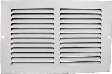 ProSource 1RA1006 Air Return Grille, 11-3/4 in L, 7-3/4 in W, Rectangle, Steel, White, Powder Coated