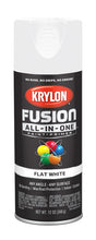 Krylon K02730007 Spray Paint, 12 oz Can, 25 sq-ft Coverage Area, Acrylic Base, Flat, White