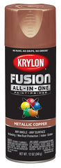 Krylon K02768007 Spray Paint, Metallic, Copper, 12 oz, Can