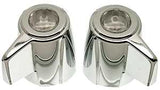 Danco 88048 Faucet Handle, Zinc, Chrome Plated, For: Delux Two Handle Kitchen, Lavatory and Bath Faucets