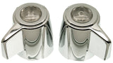 Danco 88048 Faucet Handle, Zinc, Chrome Plated, For: Delux Two Handle Kitchen, Lavatory and Bath Faucets