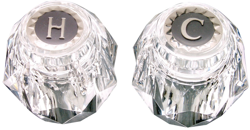 Danco 88062 Faucet Handle, Knob, Specifications: 2.3 in OD, 1-7/16 in Dia Base, Acrylic