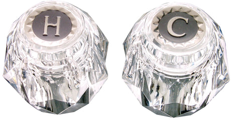 Danco 88062 Faucet Handle, Knob, Specifications: 2.3 in OD, 1-7/16 in Dia Base, Acrylic