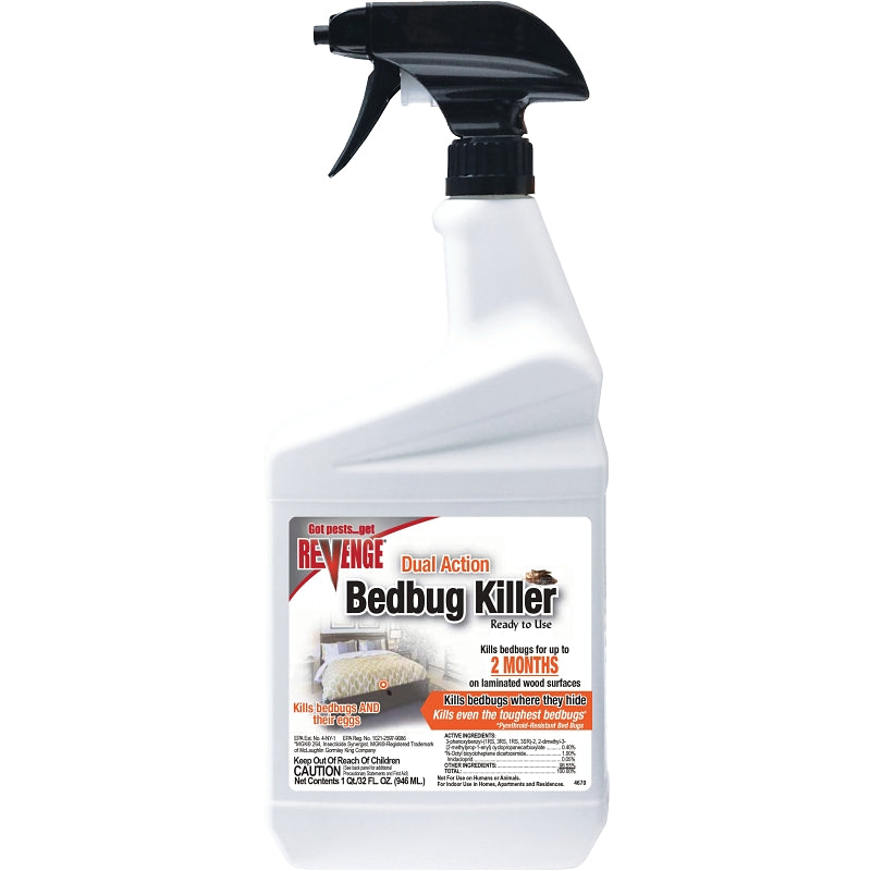 Bonide 5712 Bed Bug Killer, Liquid, Spray Application, 12 qt Bottle