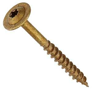 GRK Fasteners 10073 Cabinet Screw, #8 Thread, 1-1/2 in L, Washer Head, Star Drive, Steel, 3000 BX