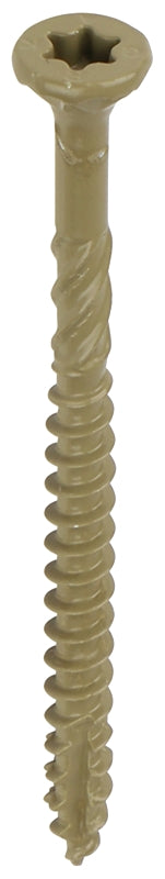 GRK Fasteners 10903 Deck Elite Screw, #9 Thread, 3 in L, Coarse Thread, Bugle Head, Star Drive, Steel, Polymer