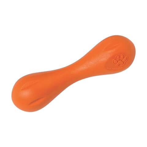 West Paw Zogoflex Orange Plastic Hurley Bone Chew Dog Toy Small in. 1 pk