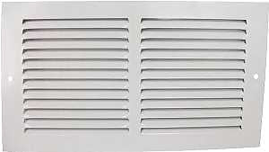 ProSource 1RA1206 Air Return Grille, 13-3/4 in L, 7-3/4 in W, Rectangle, Steel, White, Powder Coated