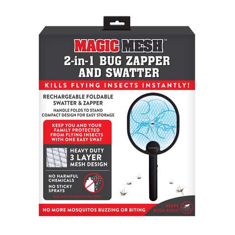 Magic Mesh Flying Insect Killer Bug Zapper and Swatter 1 pk