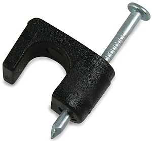 Gardner Bender PSB-165 Cable Staple, 1/4 in W Crown, 15/16 in L Leg, Plastic/Polyethylene