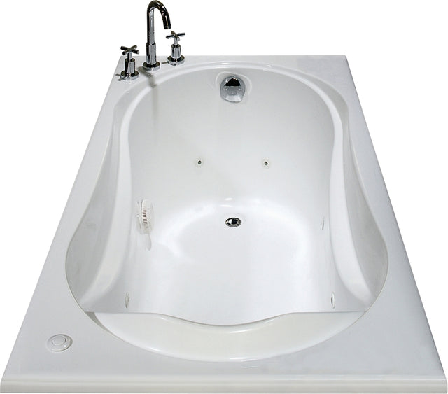 Maax Cocoon 6032 Series 102722-091-001 Bathtub, 40 to 52 gal Capacity, 59-7/8 in L, 31-7/8 in W, 20-1/2 in H, Acrylic