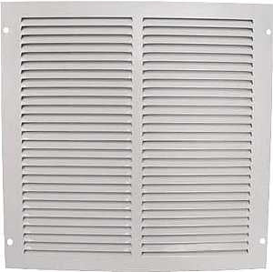 ProSource 1RA1212 Air Return Grille, 13-3/4 in L, 13-3/4 in W, Square, Steel, White, Powder Coated