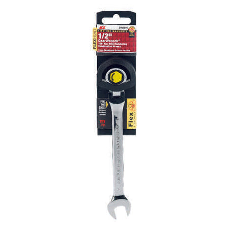 Ace Pro Series GearWrench 1/2 in. X 1/2 in. SAE Flex Head Combination Wrench 7.09 in. L 1 pc