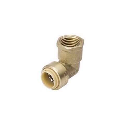 B&K Proline Push to Connect 1/2 in. PTC X 1/2 in. D FPT Brass Elbow Adapter