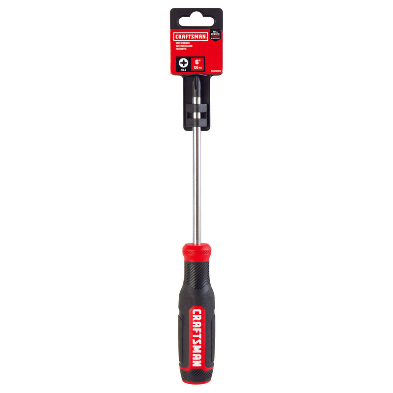 Craftsman #3 X 6 in. L Phillips Screwdriver 1 pc