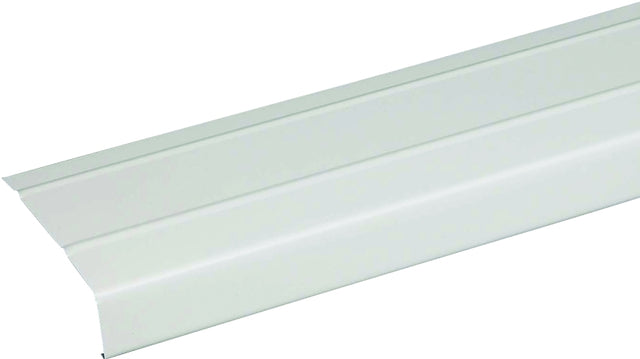 Amerimax 77106 Fascia Trim, 12 ft L, 4 in W, 0.0175 Gauge, Aluminum, White, Enamel, Pack of 12