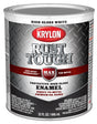 Krylon Rust Tough K09704008 Rust Preventative Paint, Gloss Sheen, White, 1 qt, 400 sq-ft/gal Coverage Area, Pack of 2