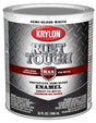 Krylon Rust Tough K09708008 Rust Preventative Paint, Semi-Gloss Sheen, White, 1 qt, 400 sq-ft/gal Coverage Area, Pack of 2