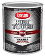 Krylon Rust Tough K09709008 Rust Preventative Paint, Semi-Gloss, Black, 1 qt, Pack of 2