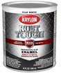 Krylon Rust Tough K09710008 Rust Preventative Paint, Flat, White, 1 qt, Pack of 2