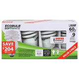 Feit Electric ESL13T/4 Compact Fluorescent Bulb, 13 W, Twist Lamp, E26 Medium Lamp Base, 825 Lumens, 2700 K Color Temp