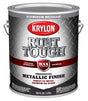 Krylon Rust Tough K09742008 Enamel Paint, Metallic Aluminum, 1 gal, Pack of 4